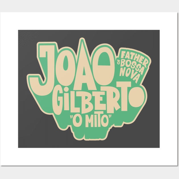 João Gilberto - Bossa Nova Tribute T-Shirt Wall Art by Boogosh